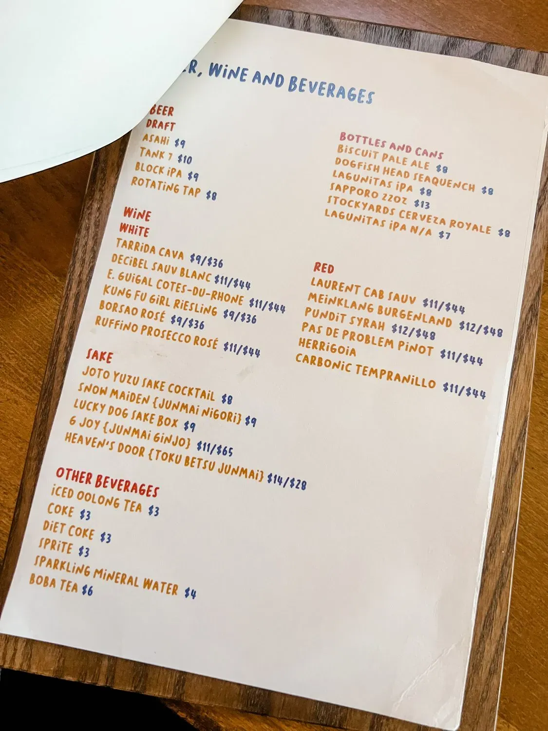 Menu 3