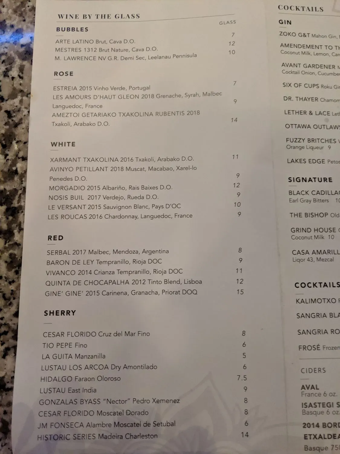 Menu 6