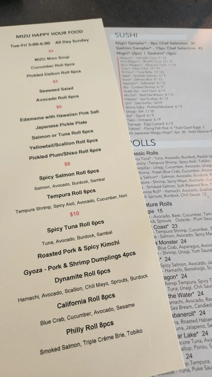 Menu 5