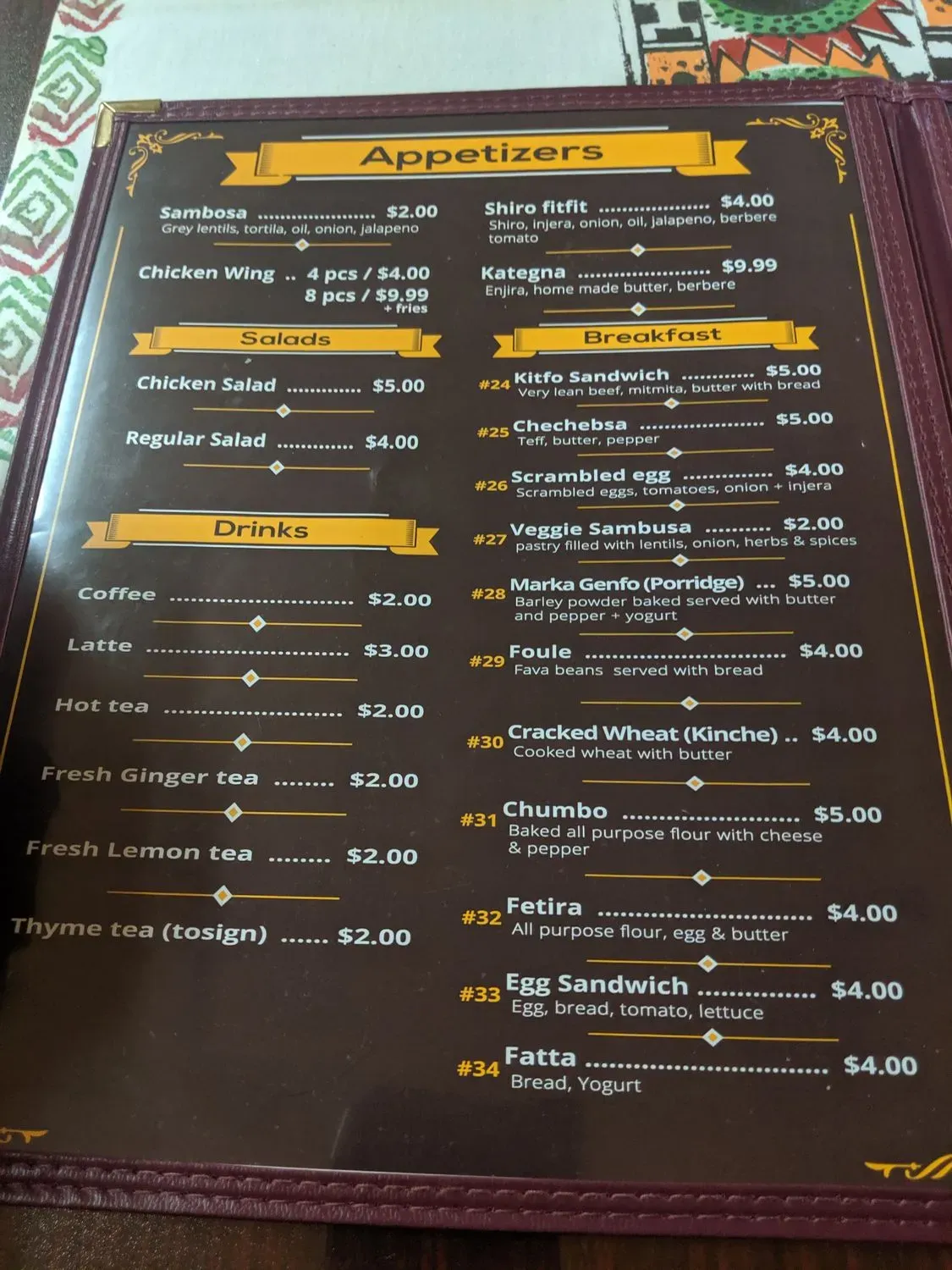 Menu 4