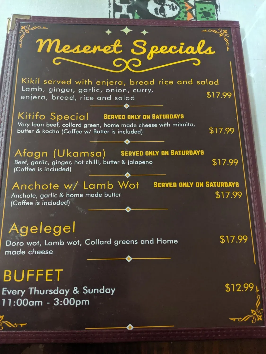 Menu 6