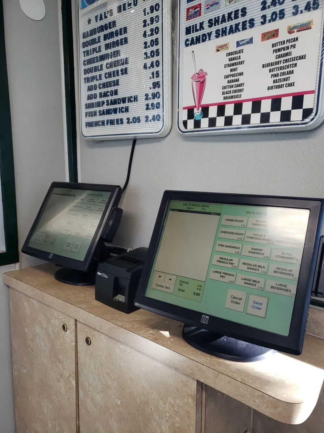 Val's Hamburgers Menu - Updated October 2025