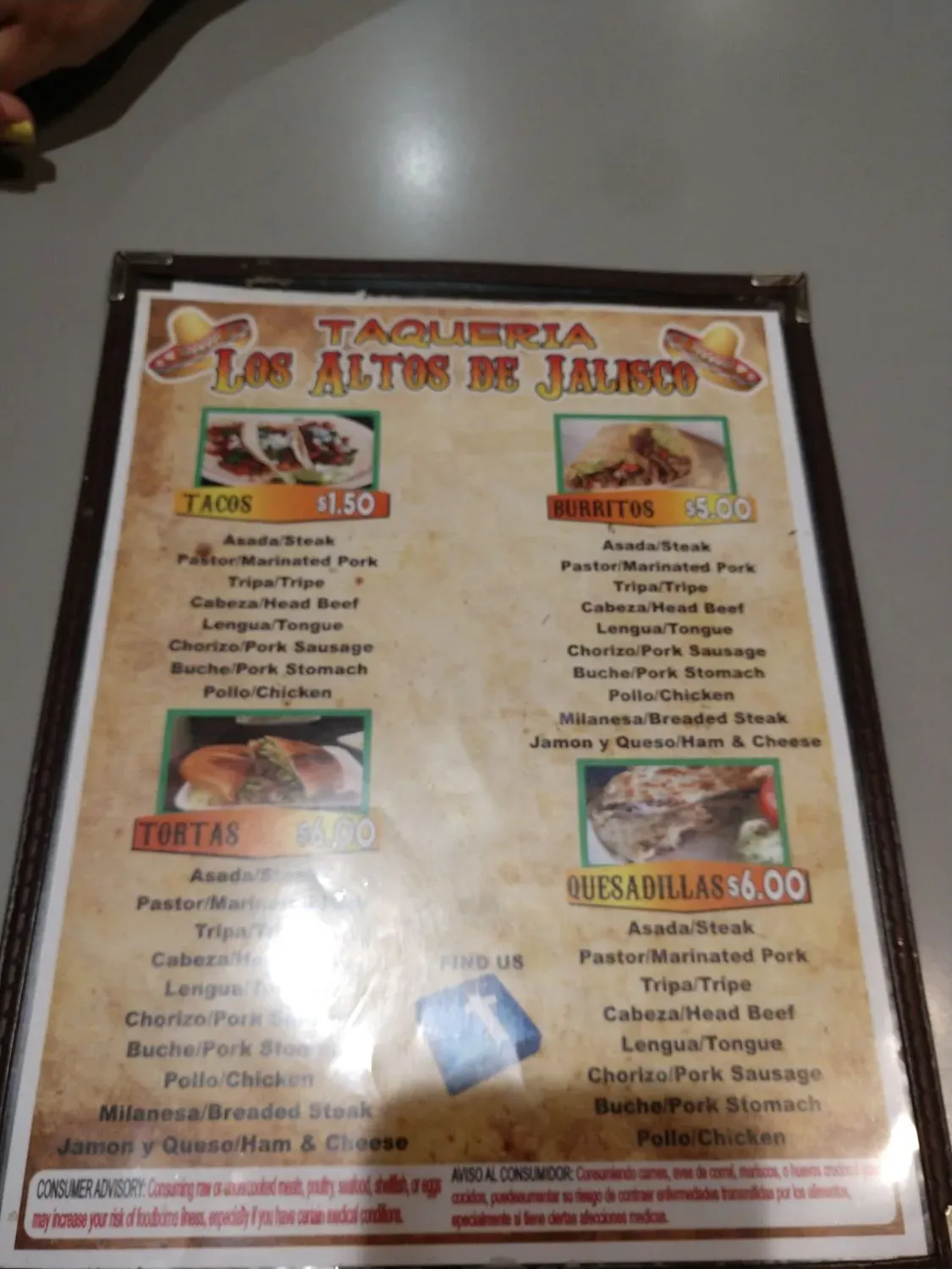 Menu 5