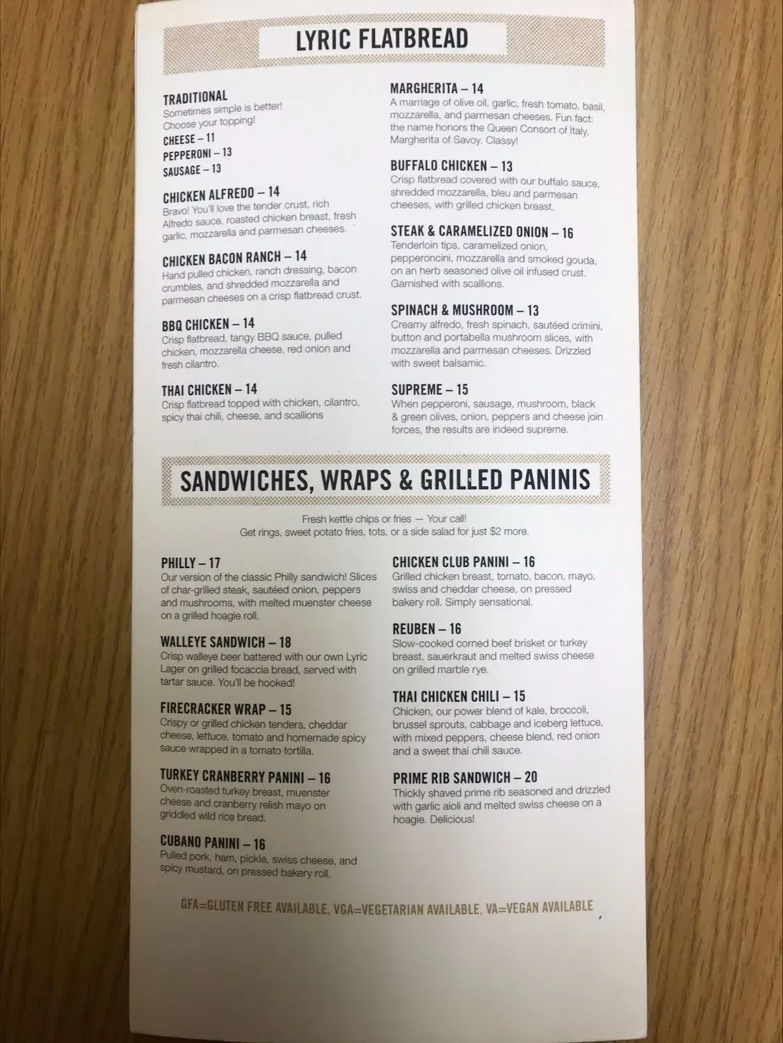 Menu 4