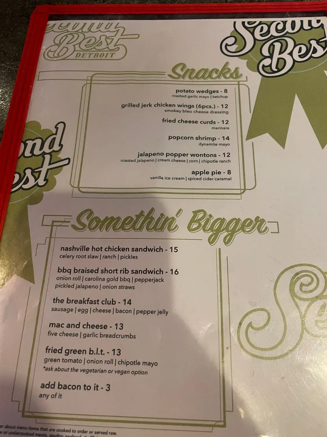 Menu 5