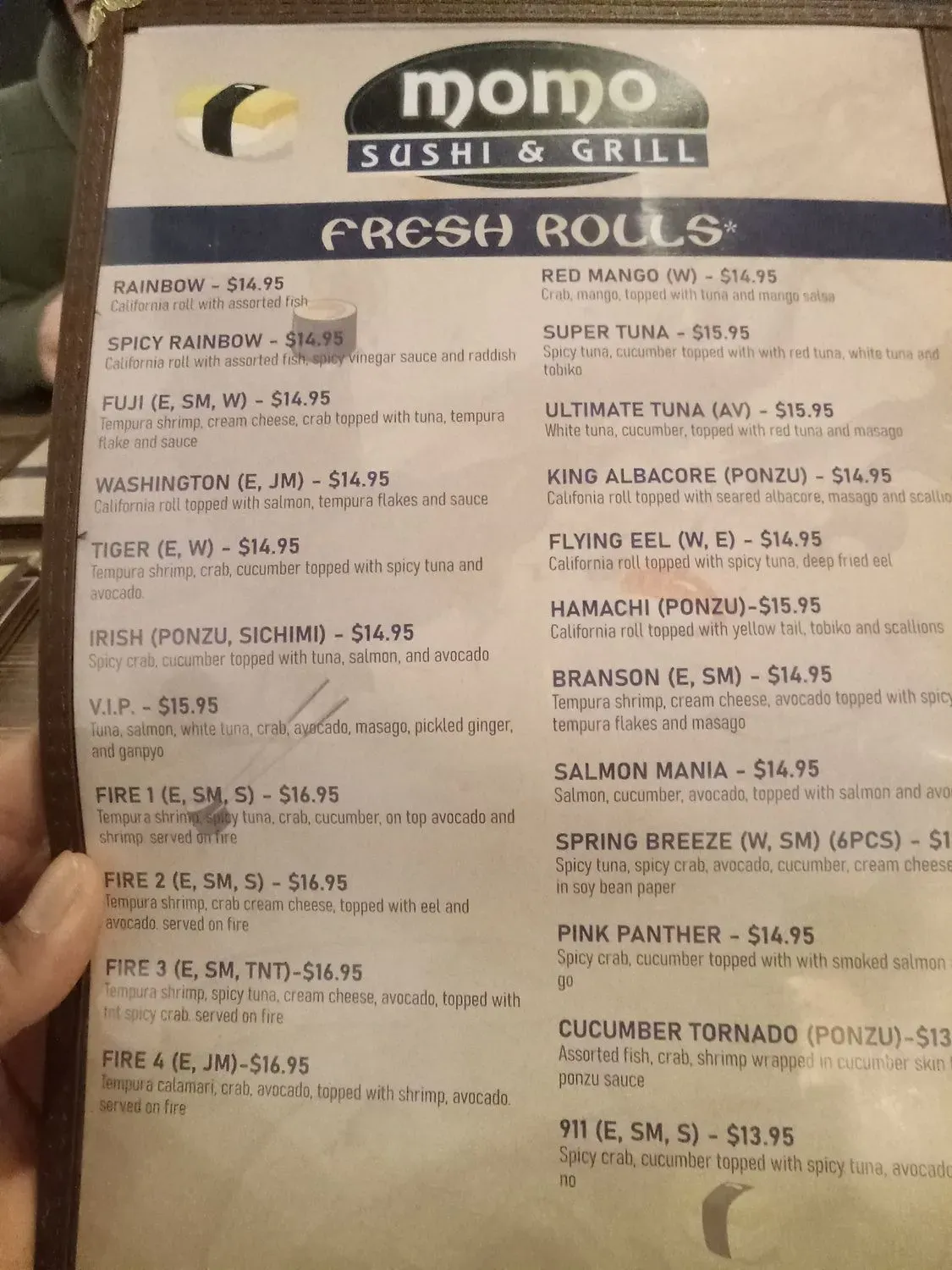 Menu 5