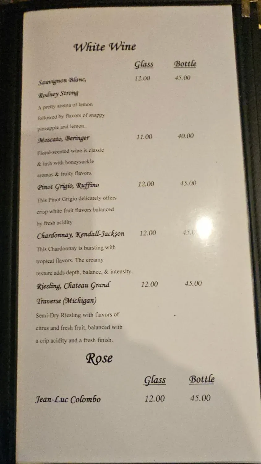 Menu 5