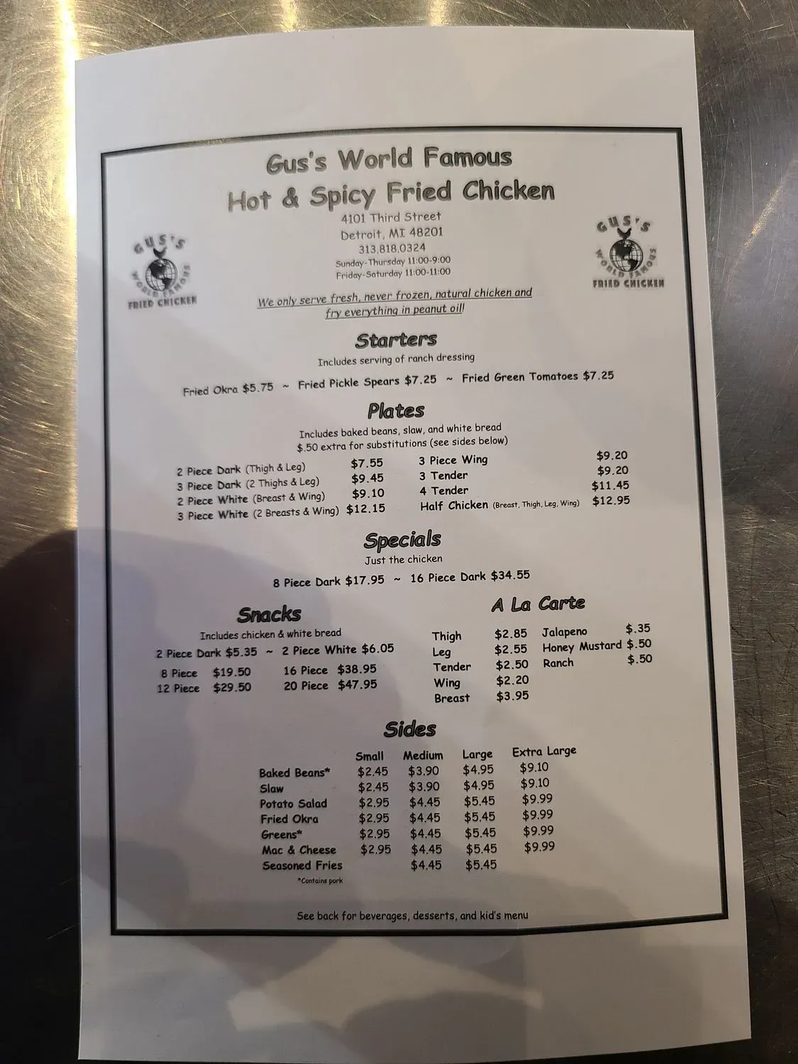 Menu 4