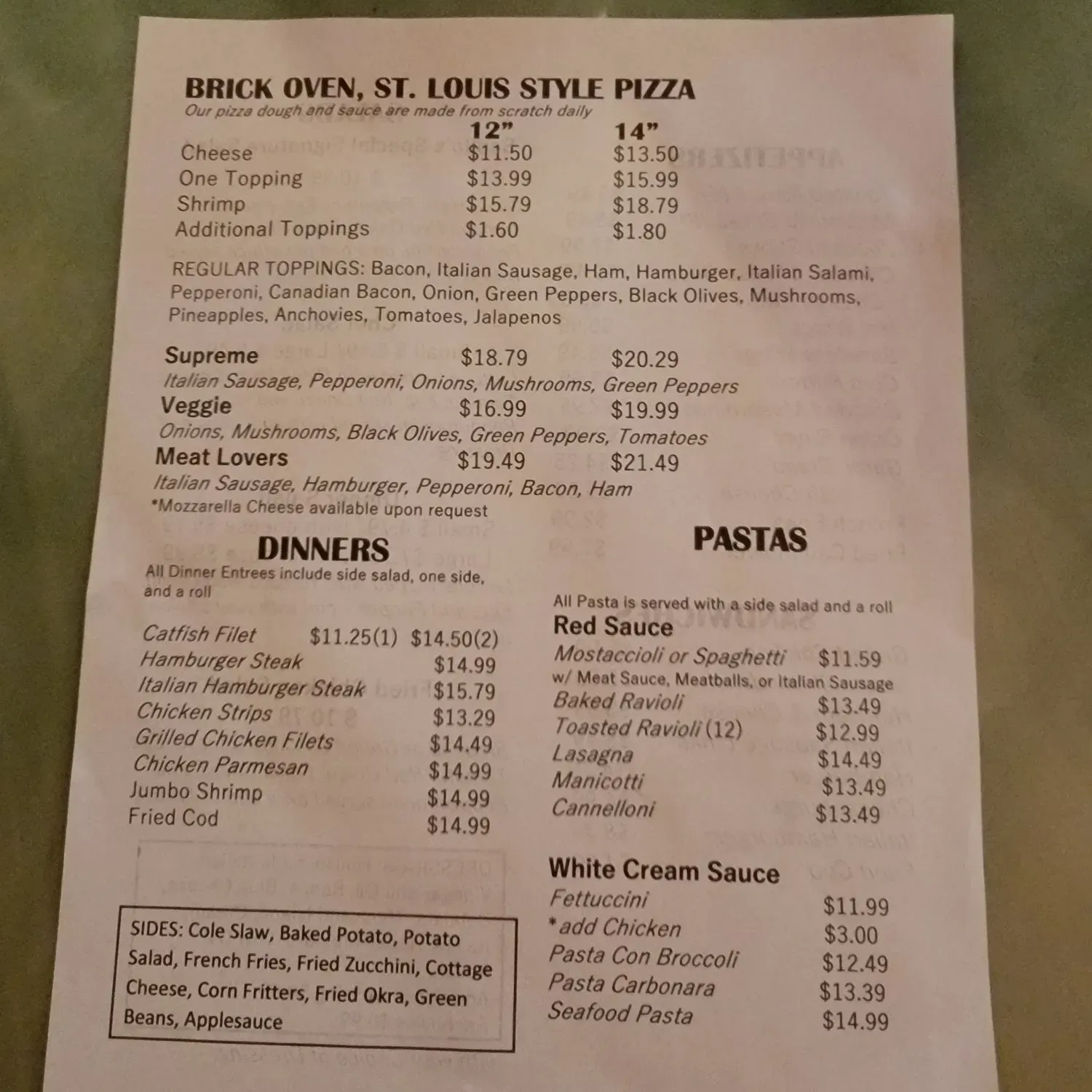 Menu 1