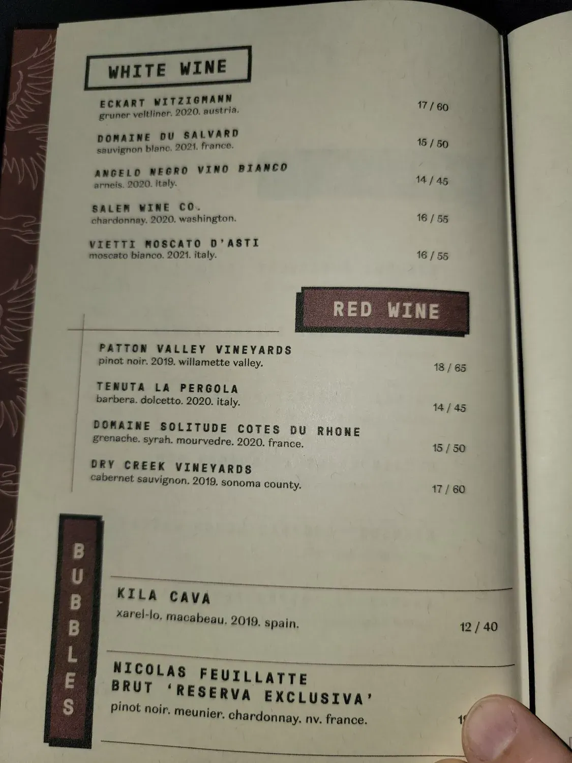 Menu 2