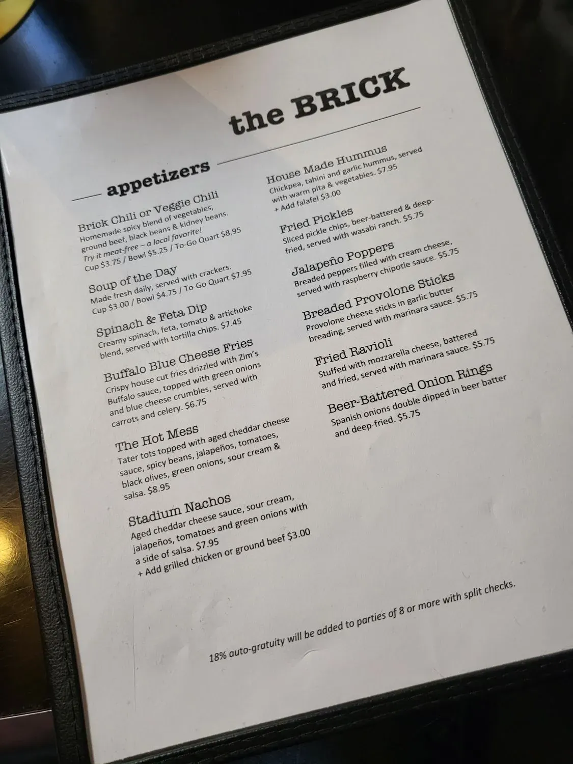 Menu 5