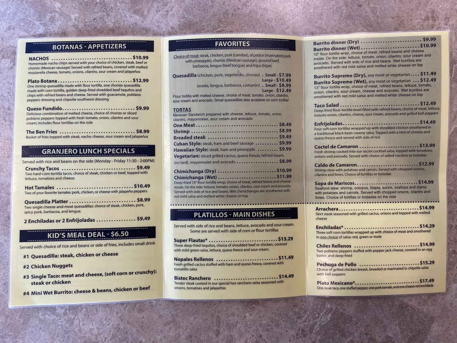 Menu 4