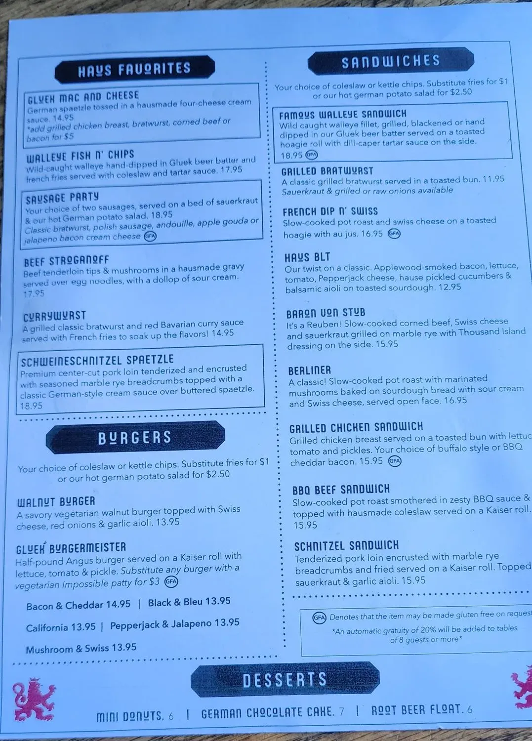 Menu 2