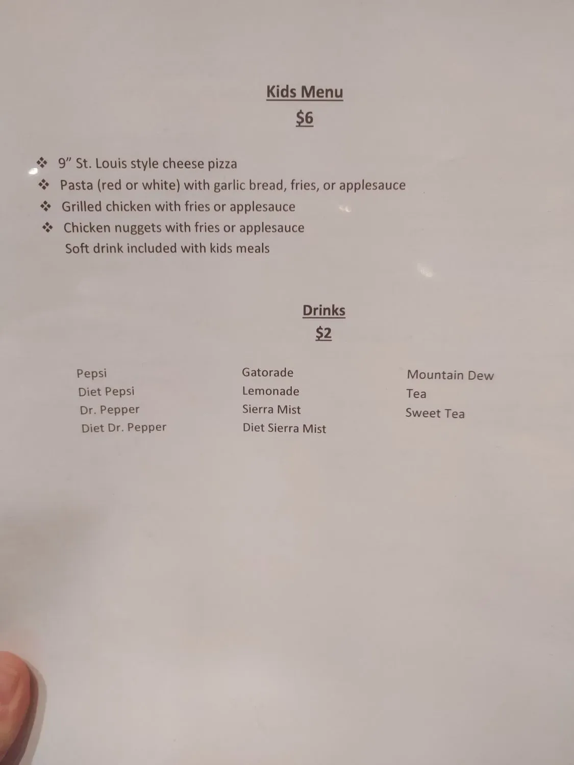 Menu 5