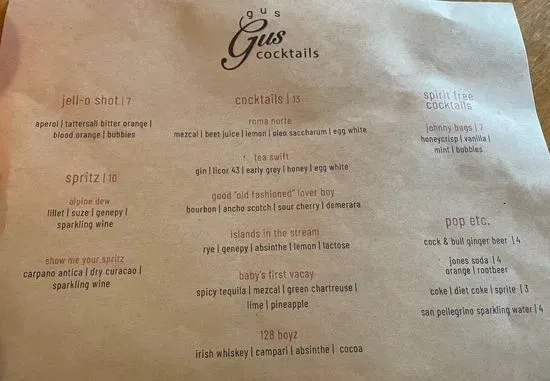 Menu 1