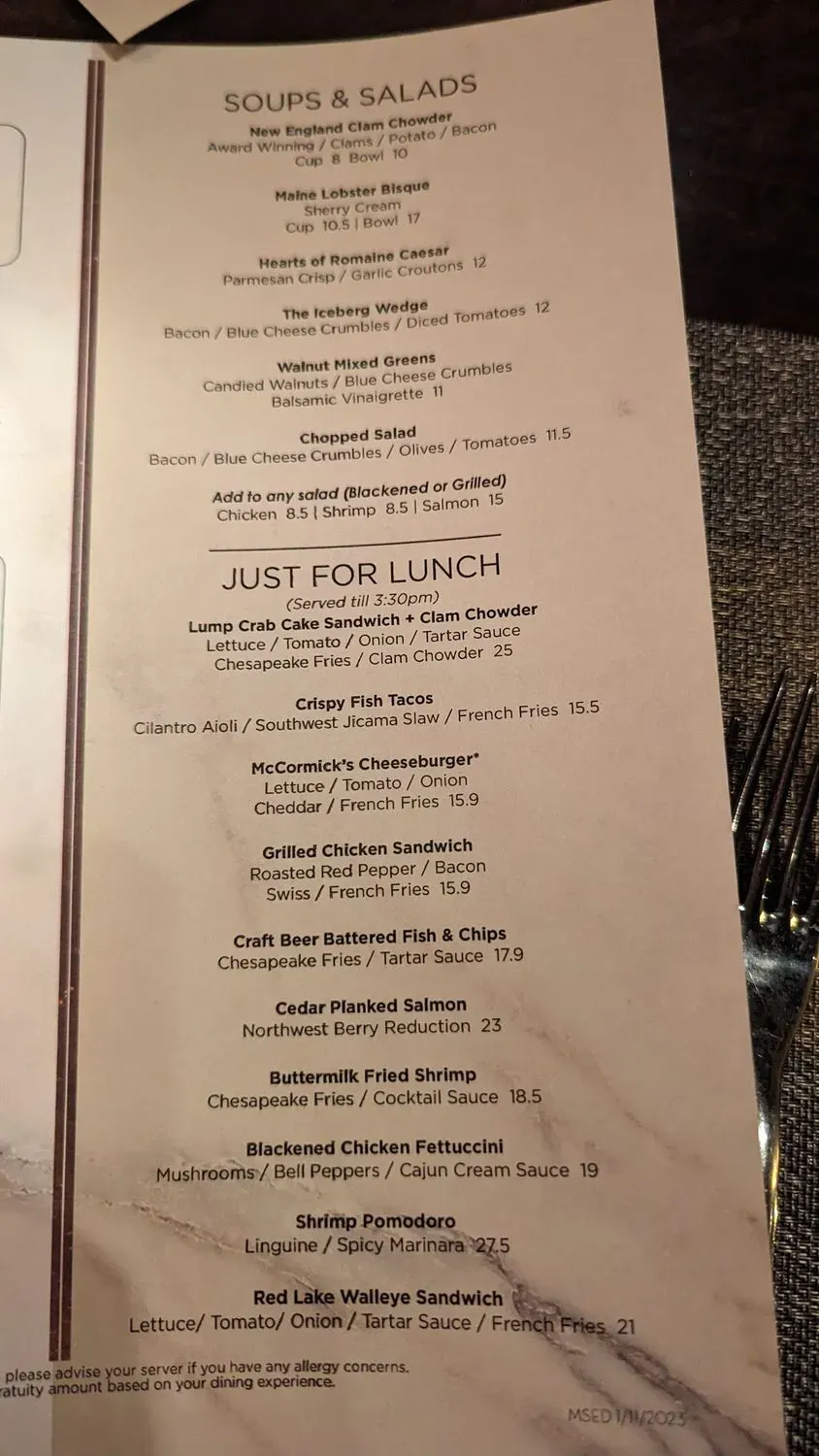 Menu 3