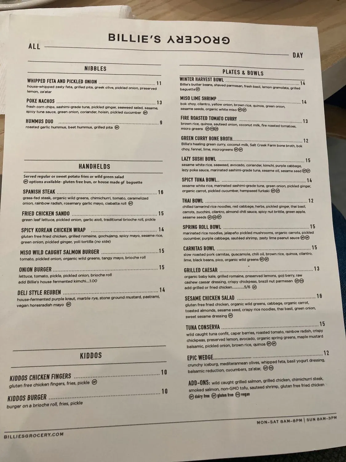 Menu 6