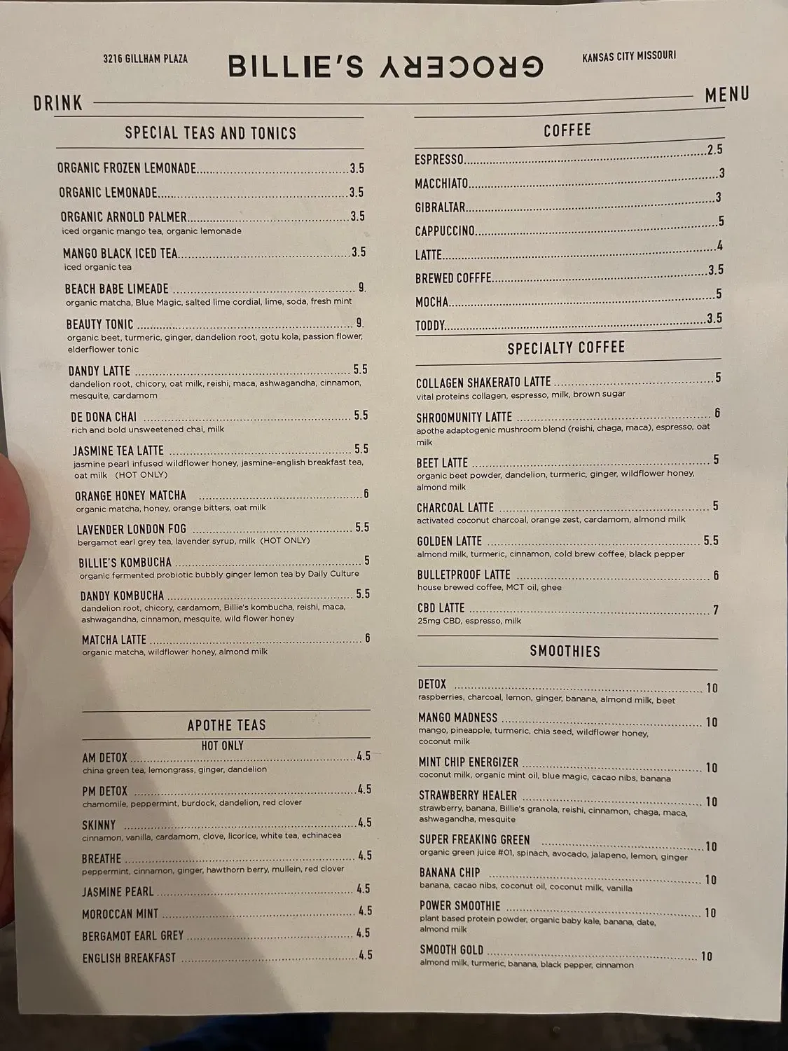 Menu 2