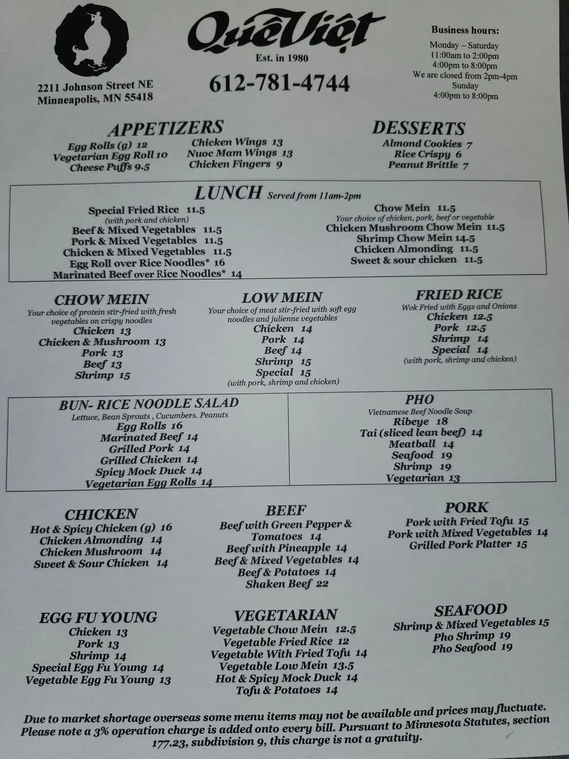 Menu 5