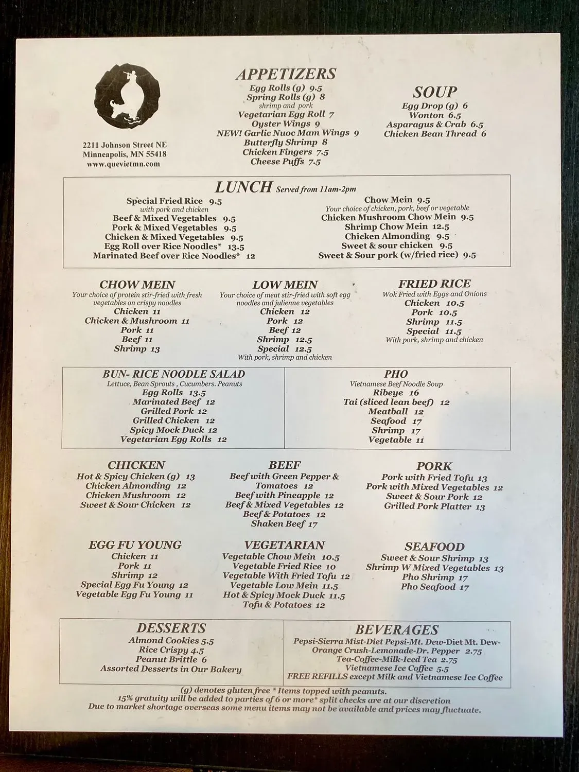 Menu 2