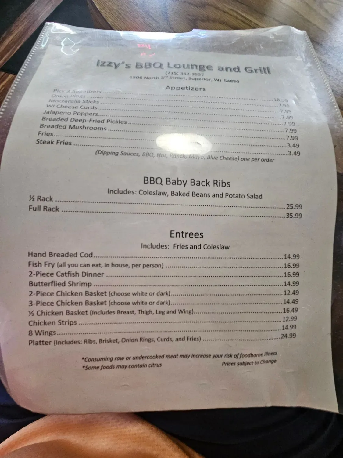 Menu 1