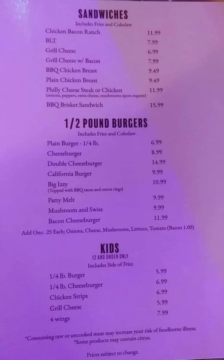 Menu 2