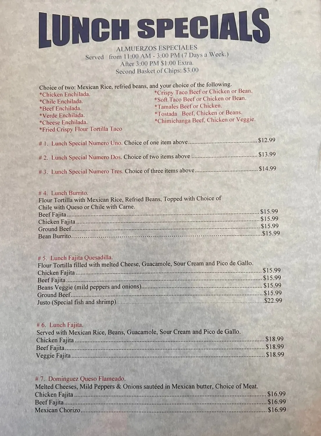 Menu 1