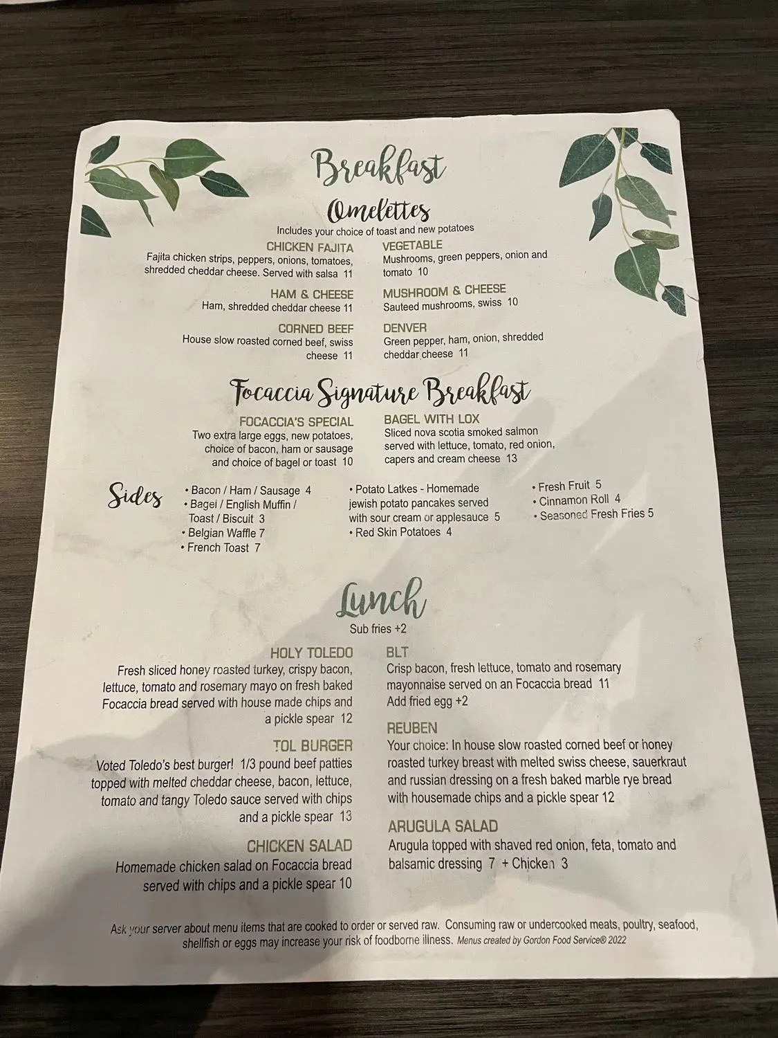 Menu 4