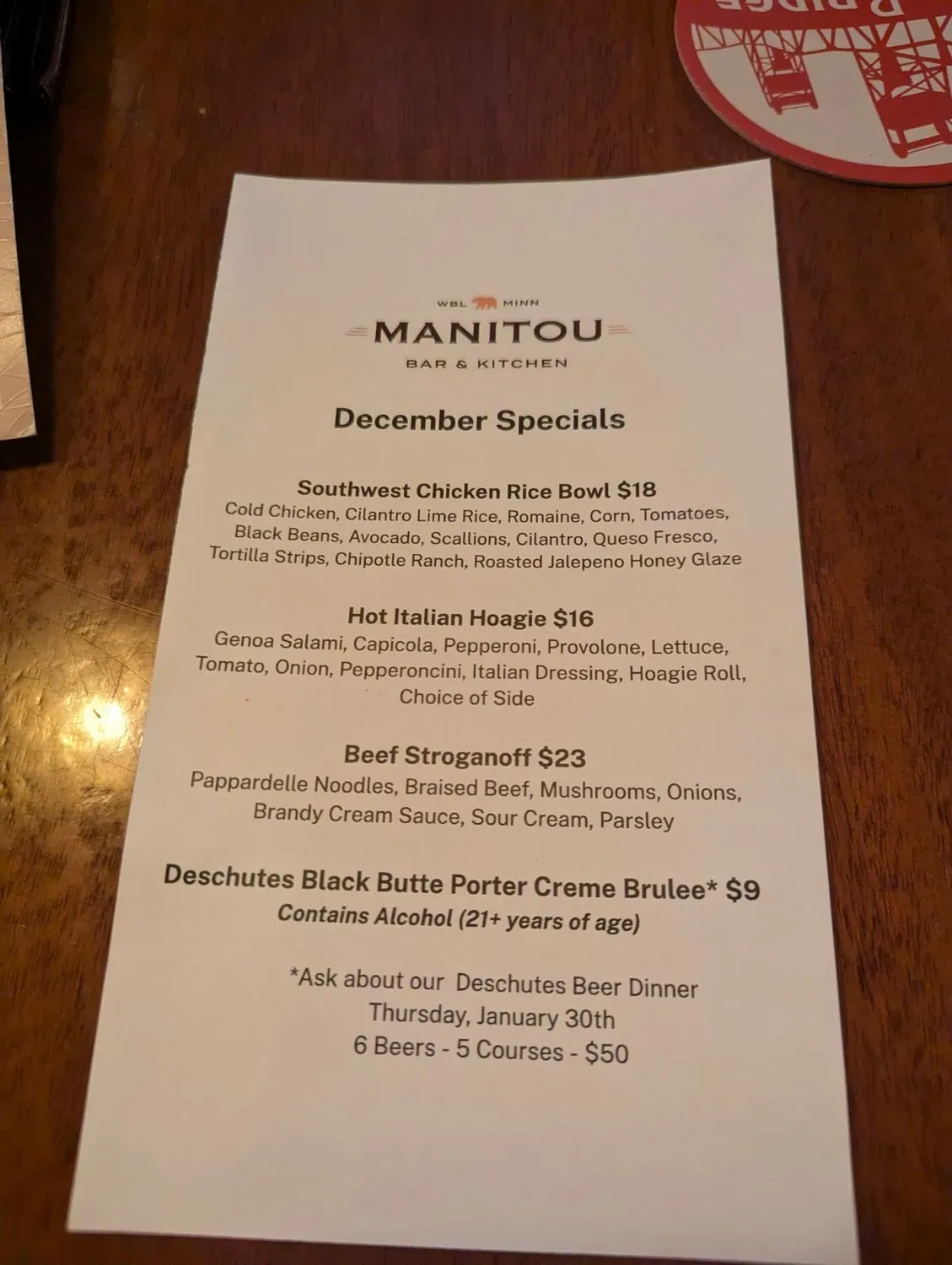 Menu 5