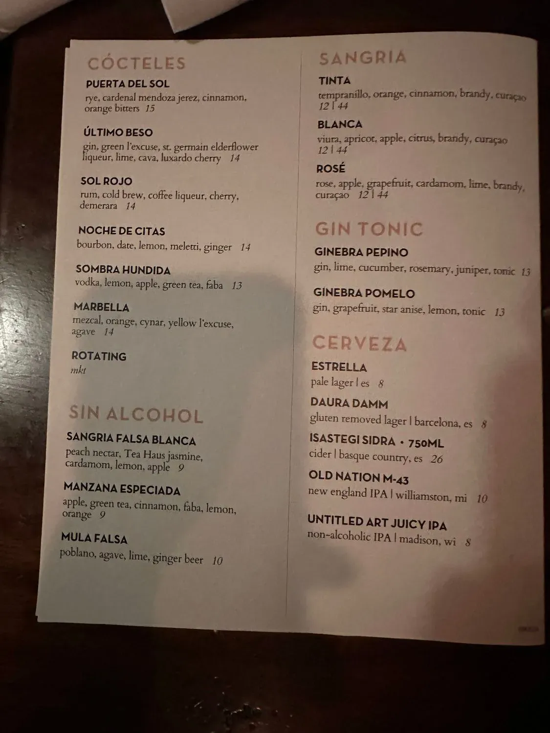 Menu 4