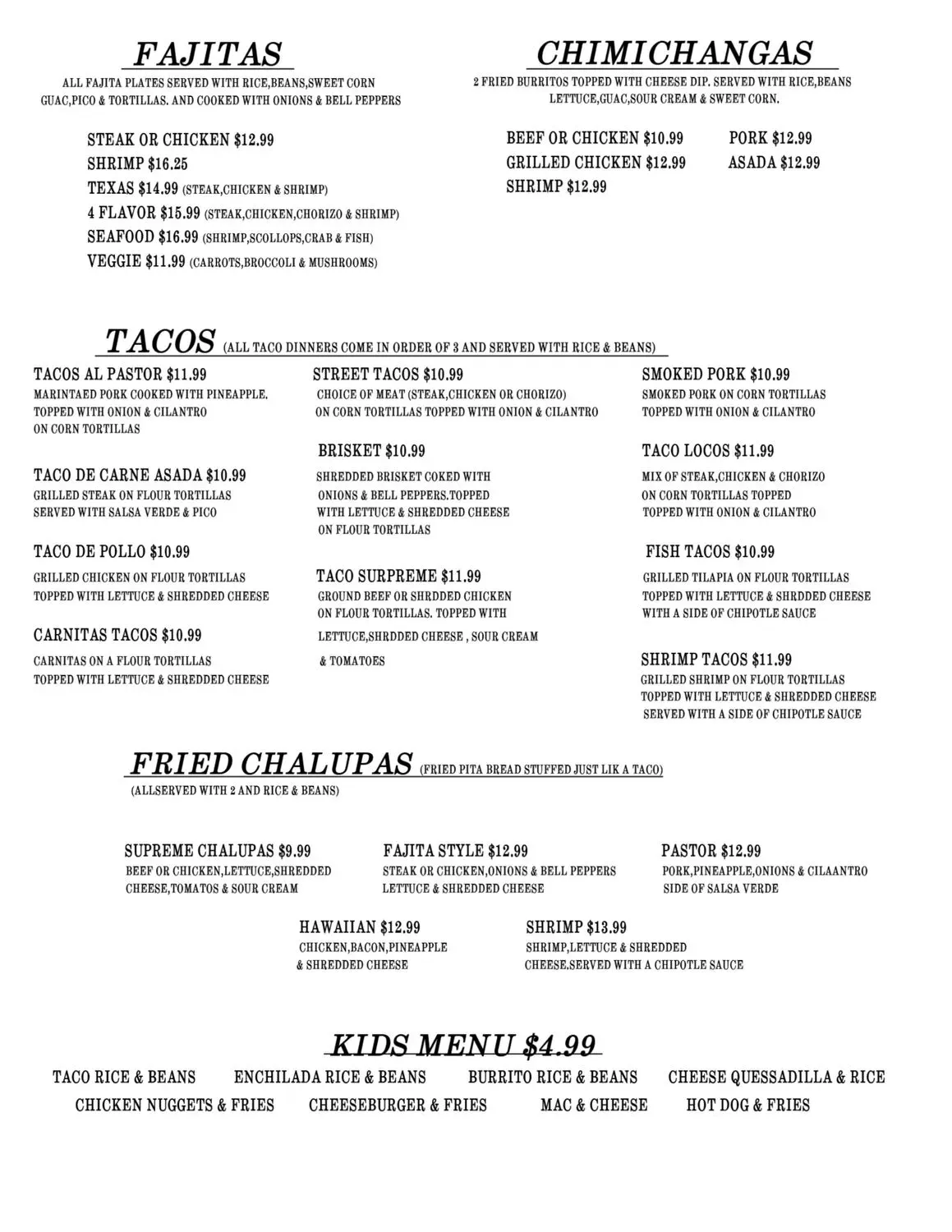 Menu 4