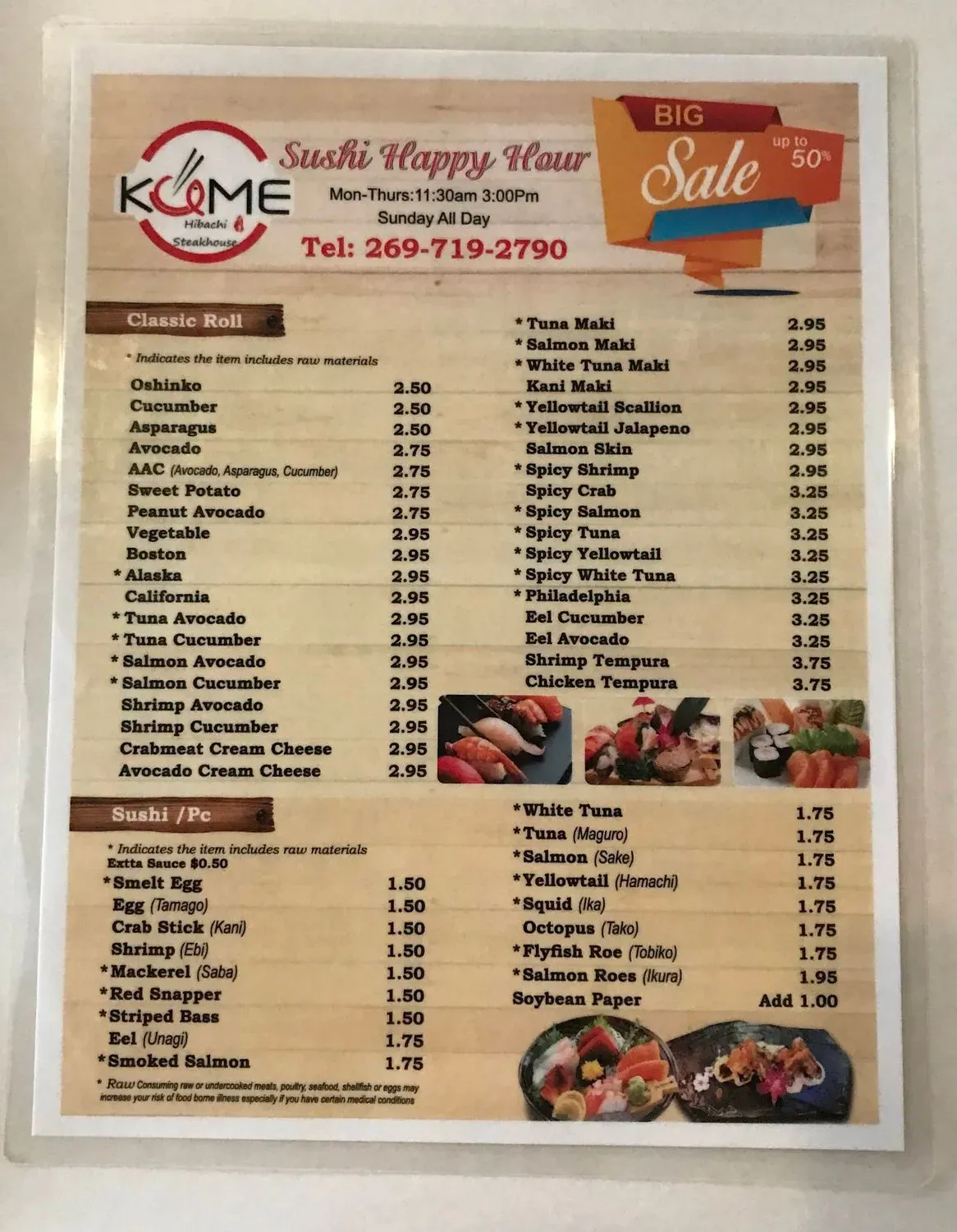 Menu 5