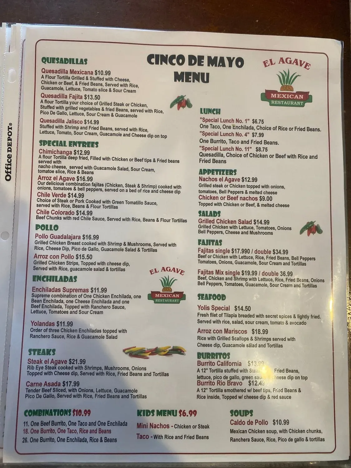 Menu 1