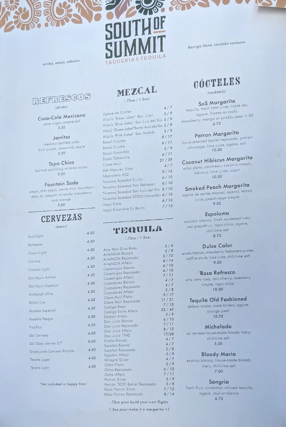 Menu 2