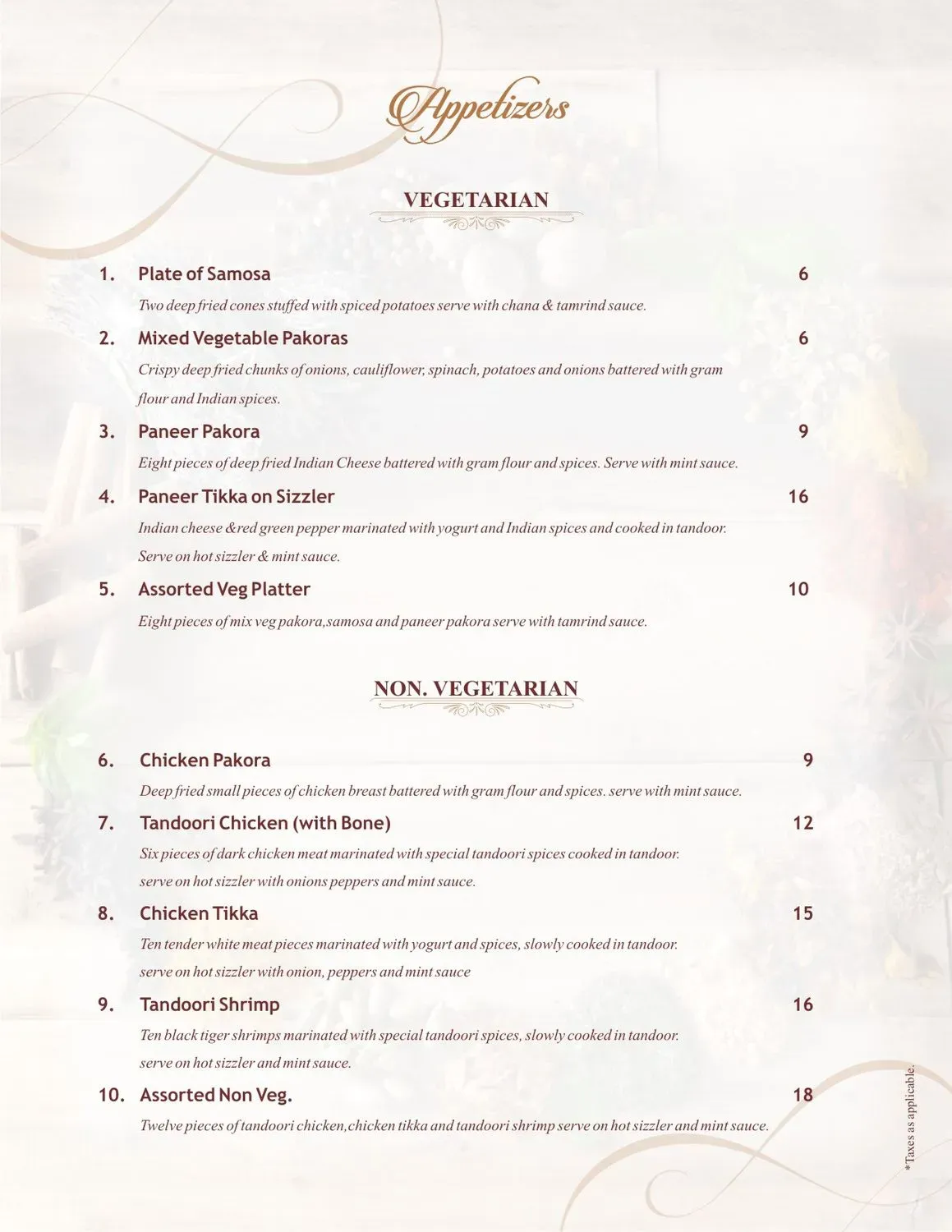 Menu 5