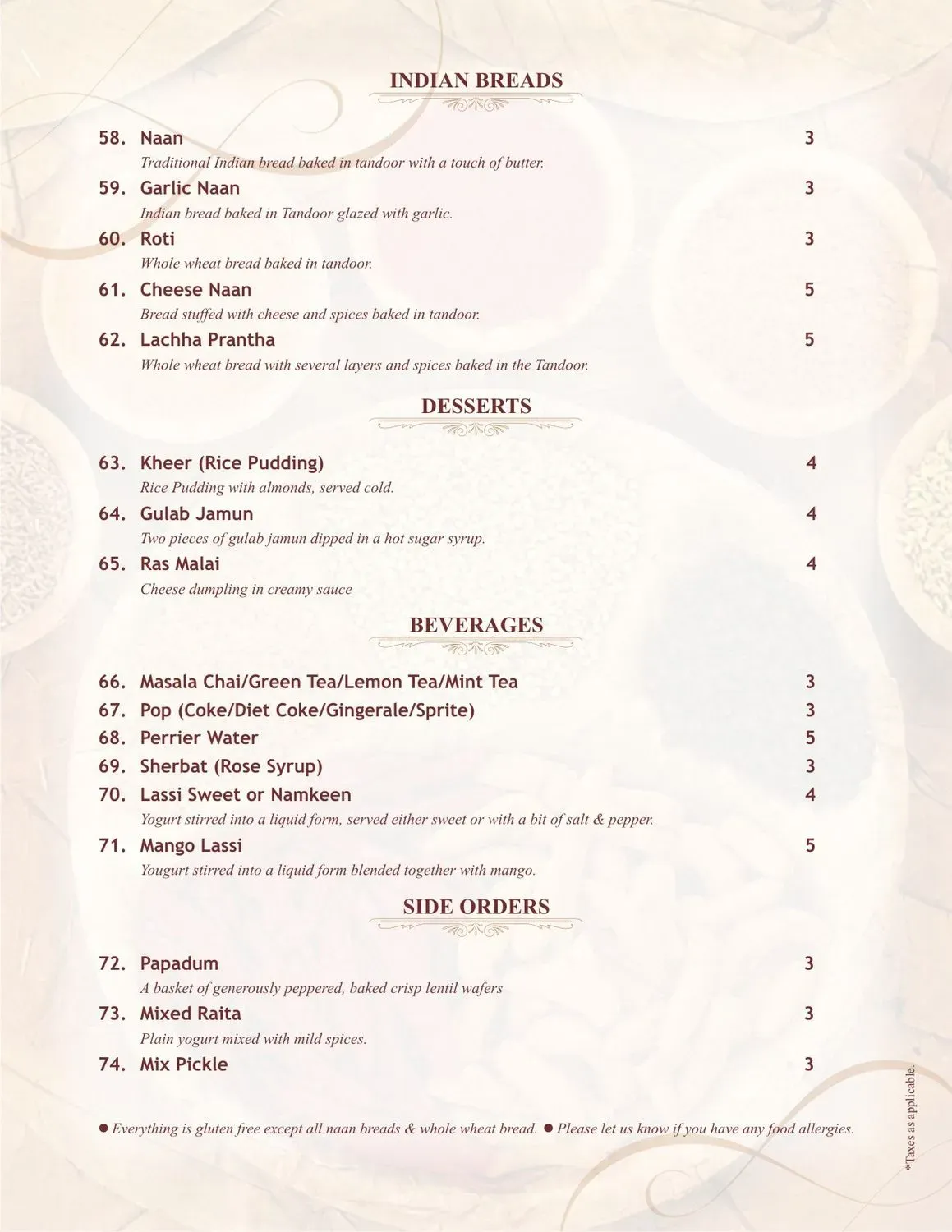 Menu 6