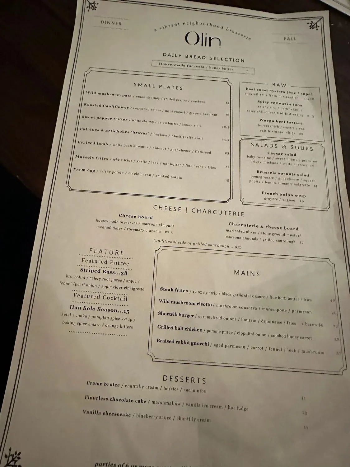 Menu 6