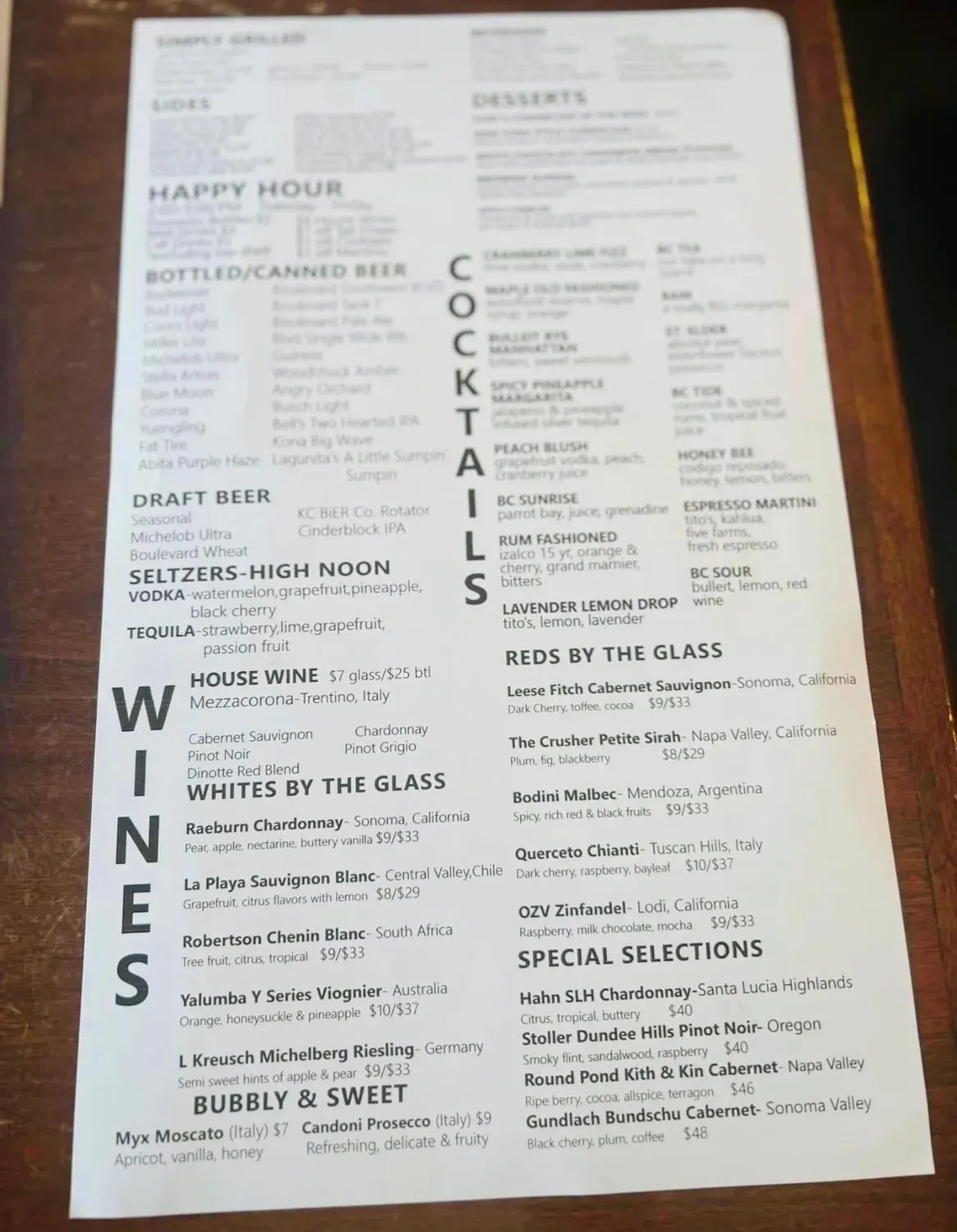 Menu 4