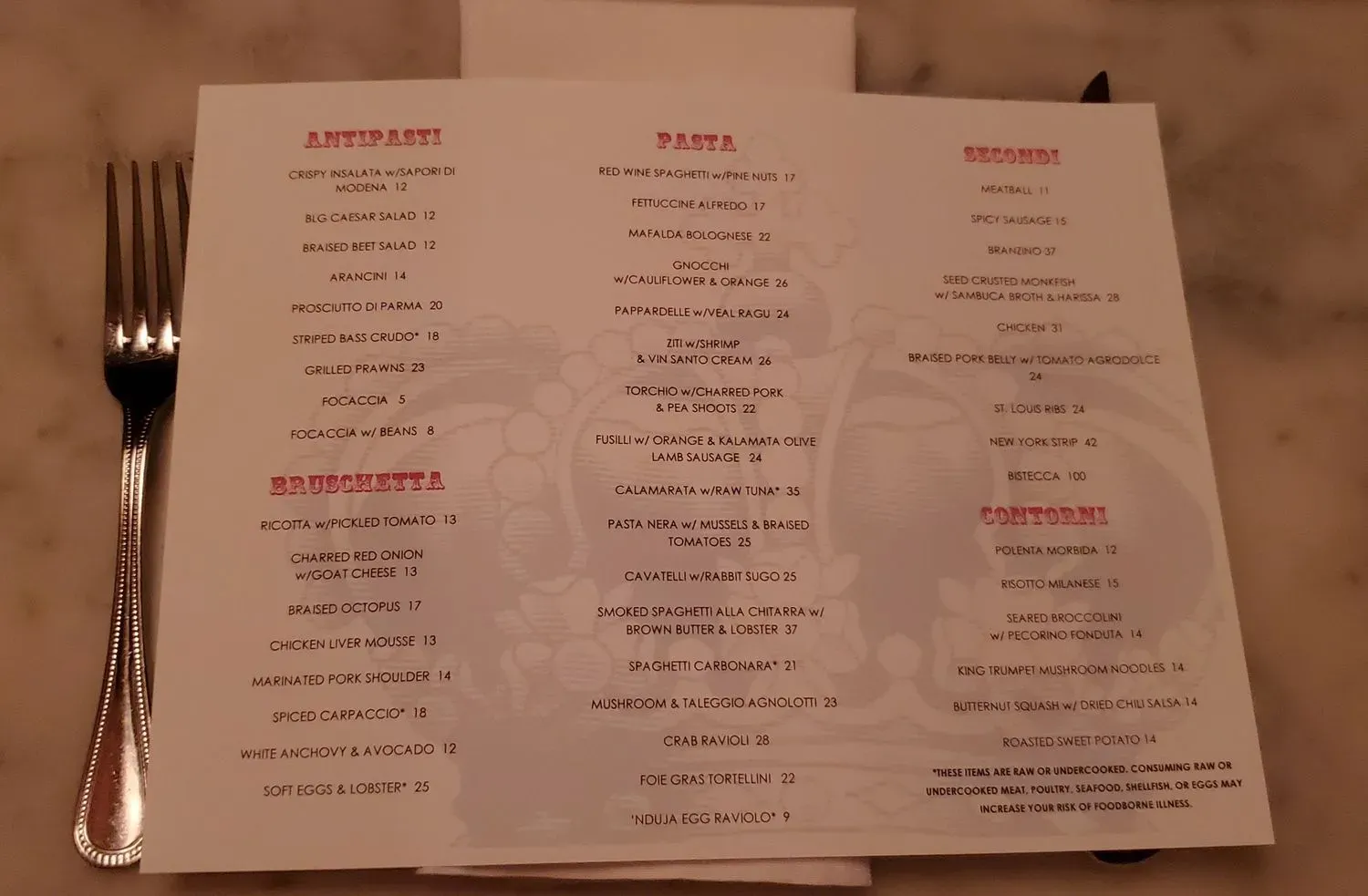 Menu 5