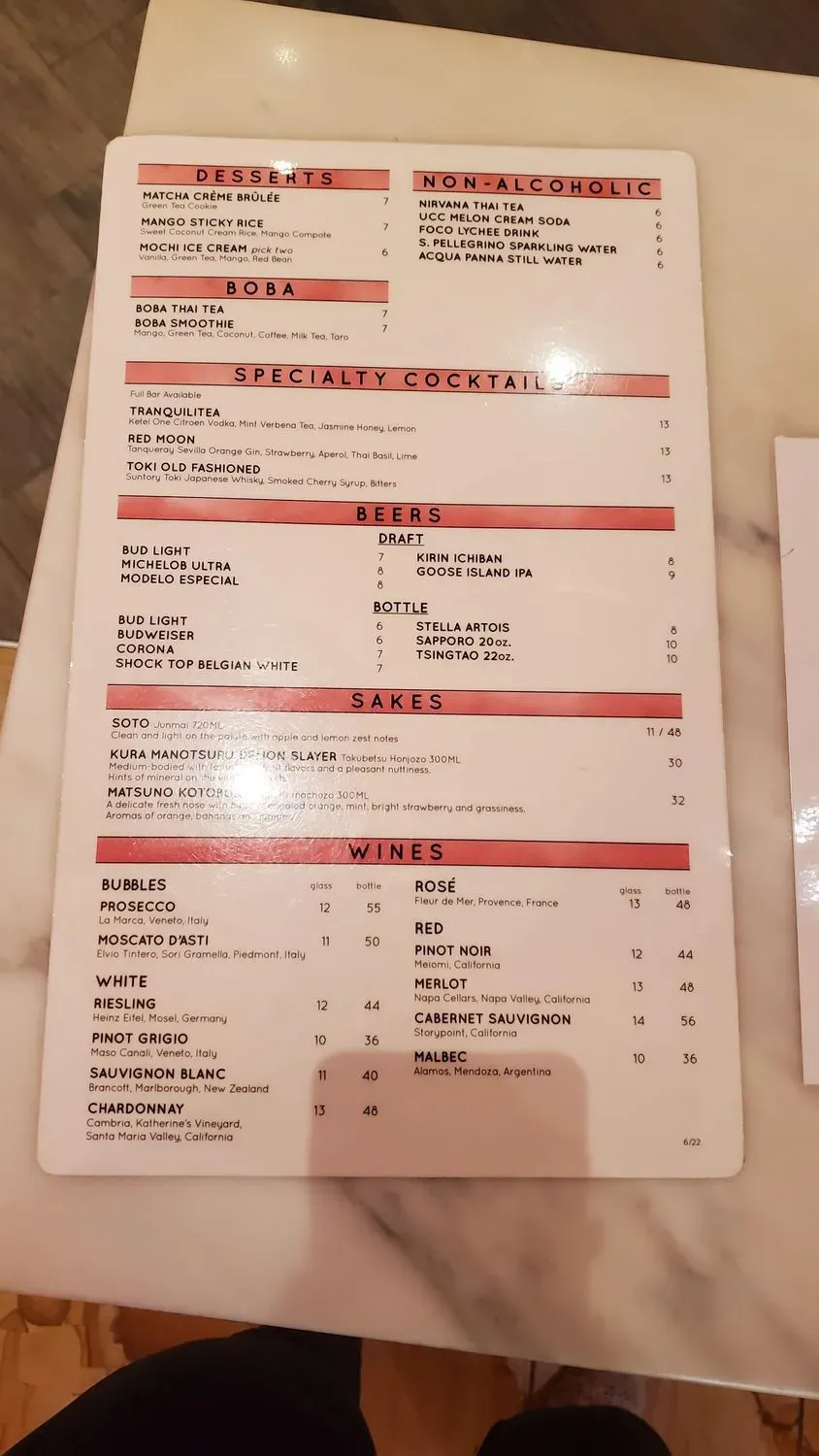 Menu 6