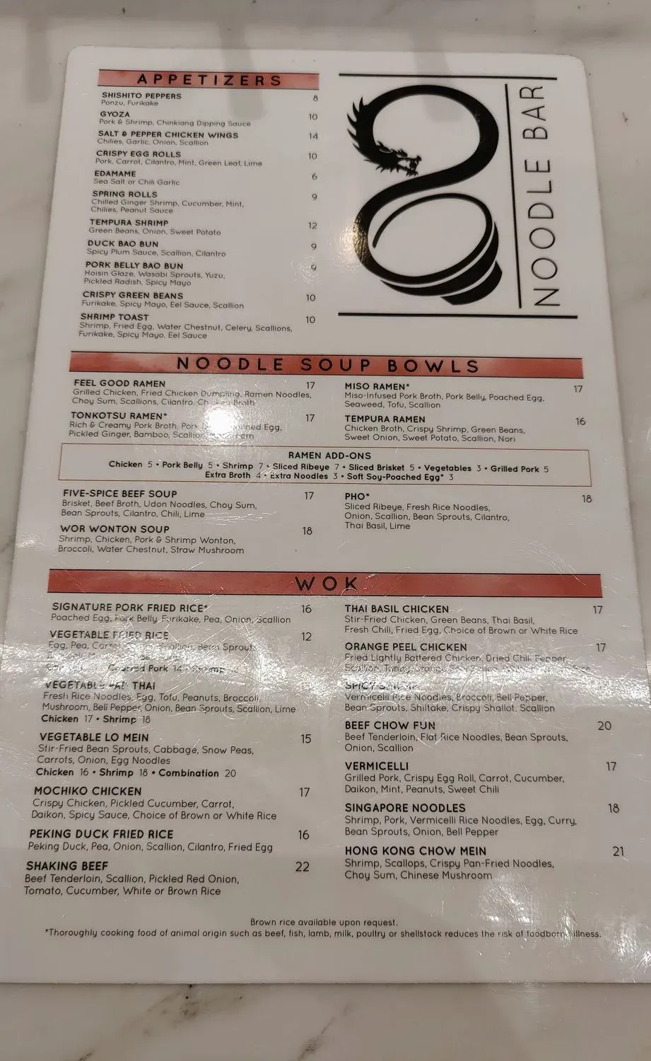 Menu 5