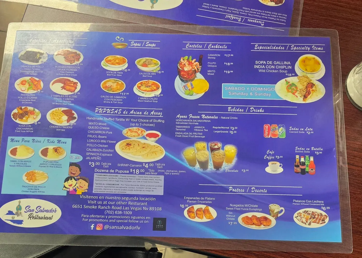 Menu 5