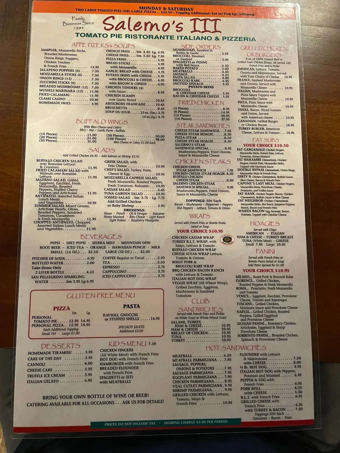 Menu 1