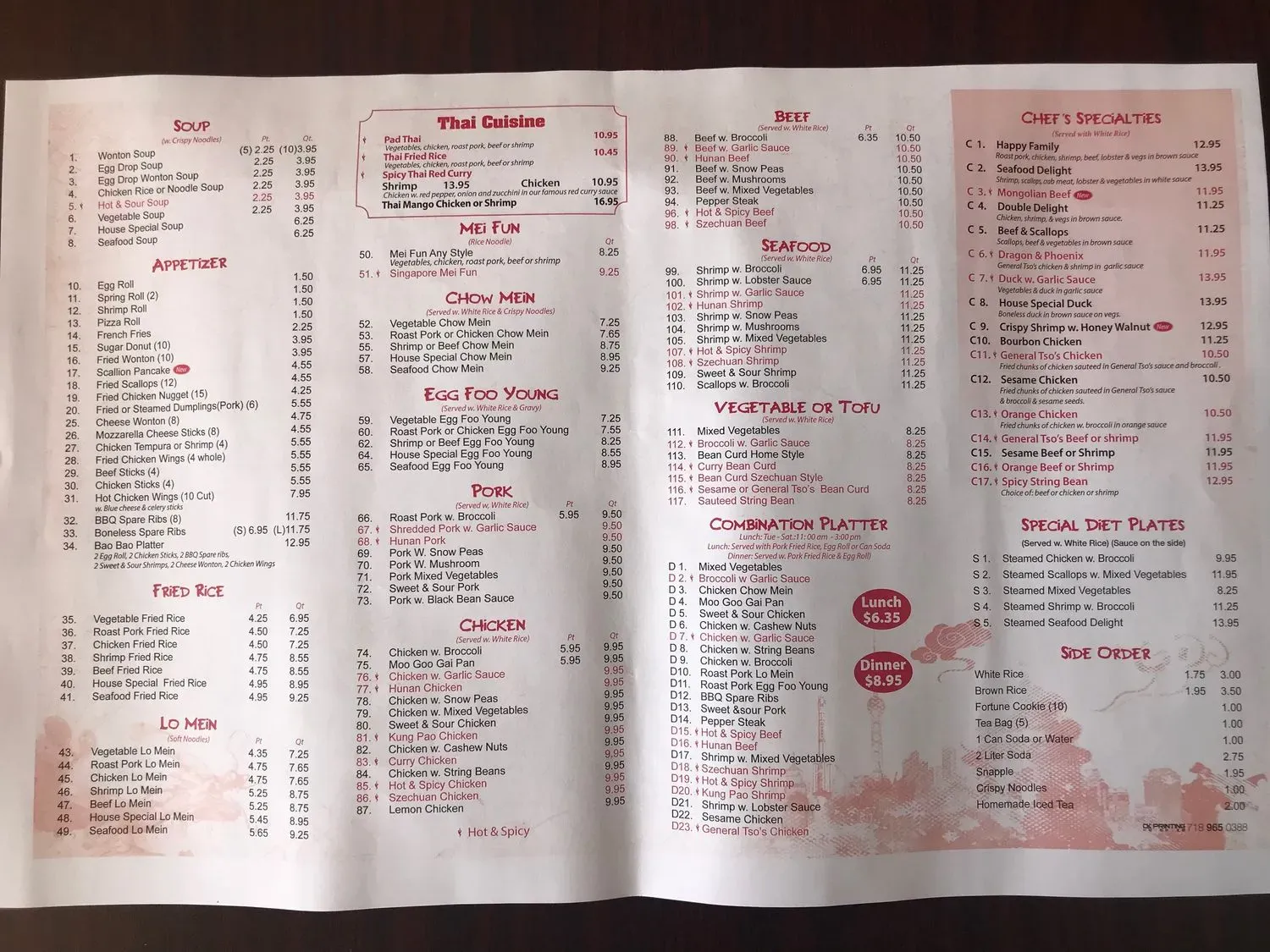 Menu 5