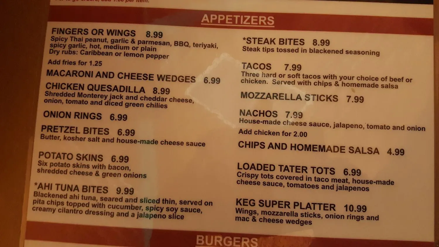 Menu 5