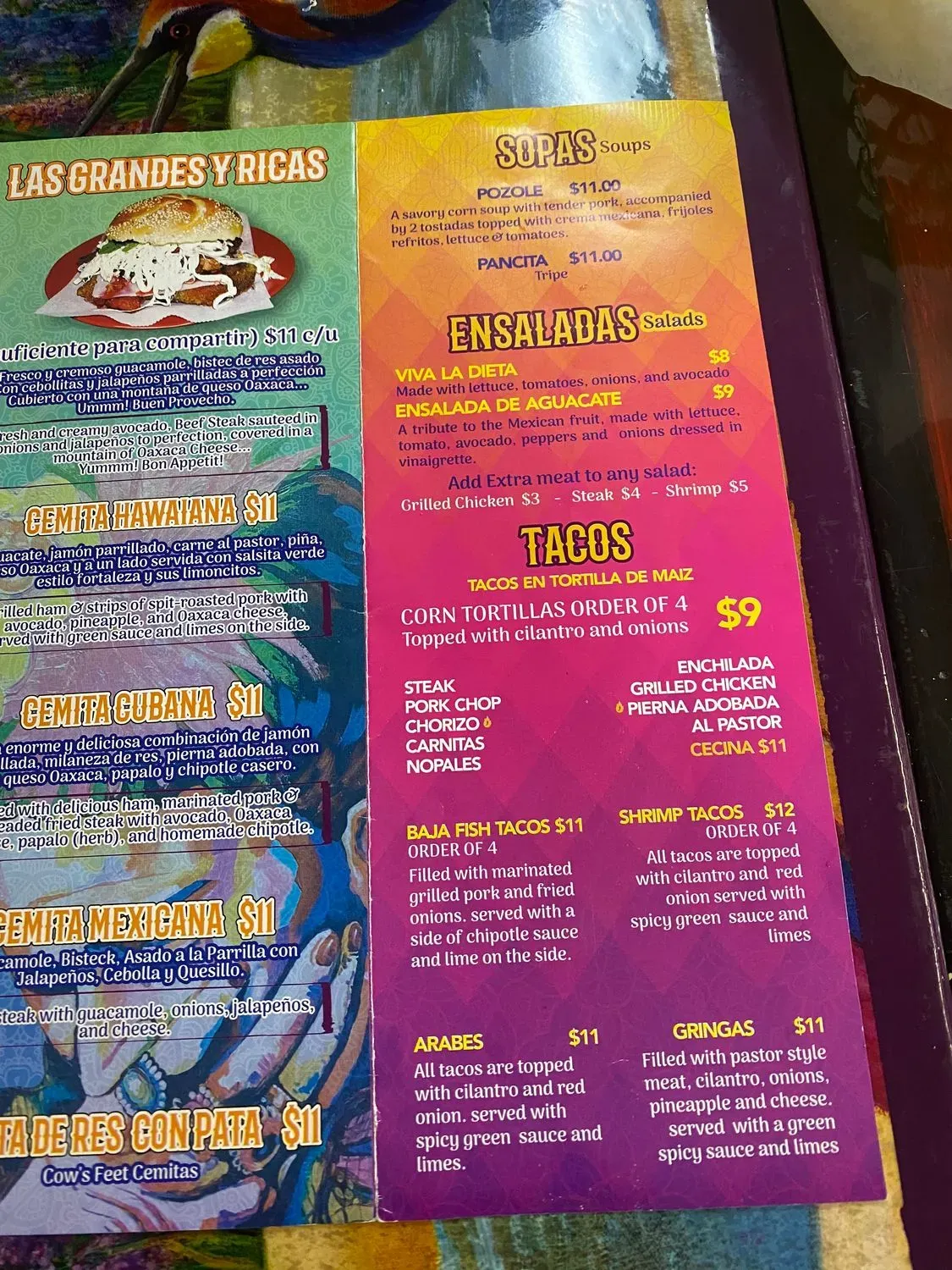 Menu 5