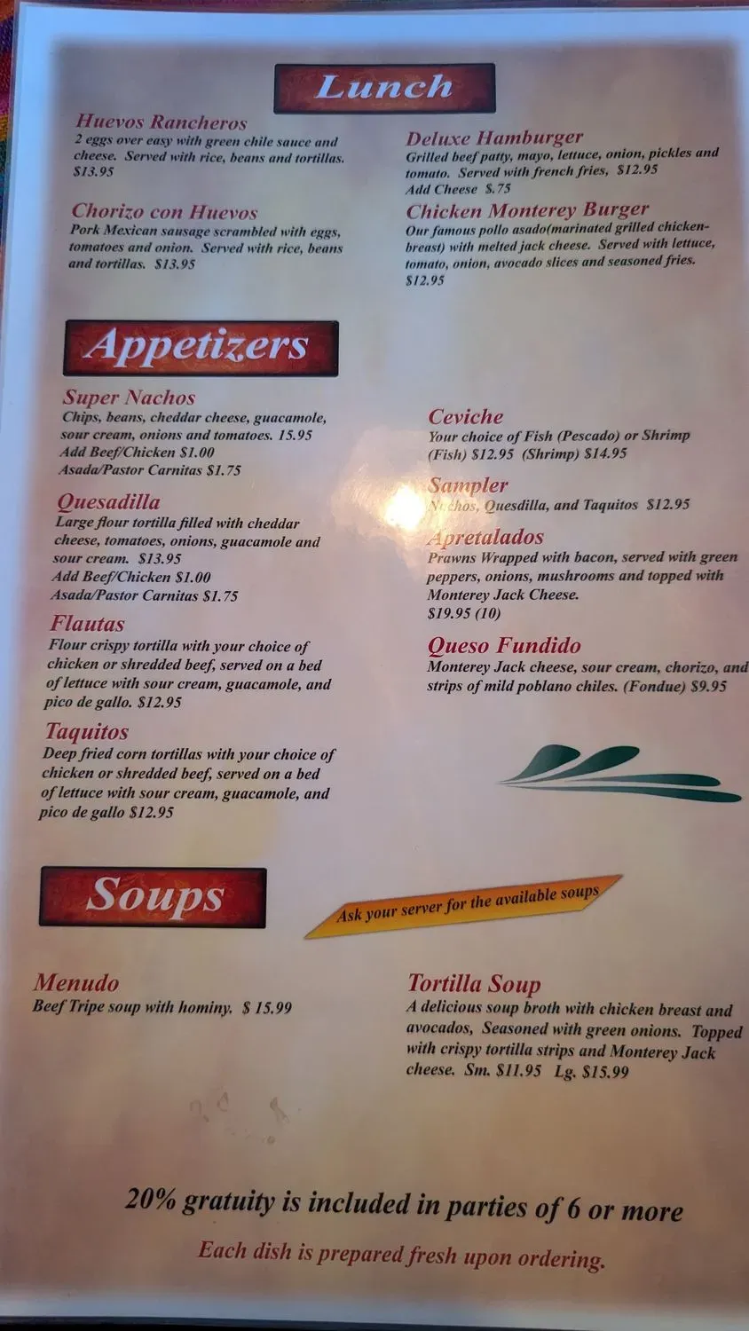 Menu 2