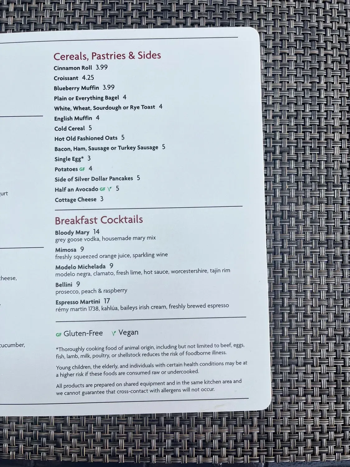 Menu 5