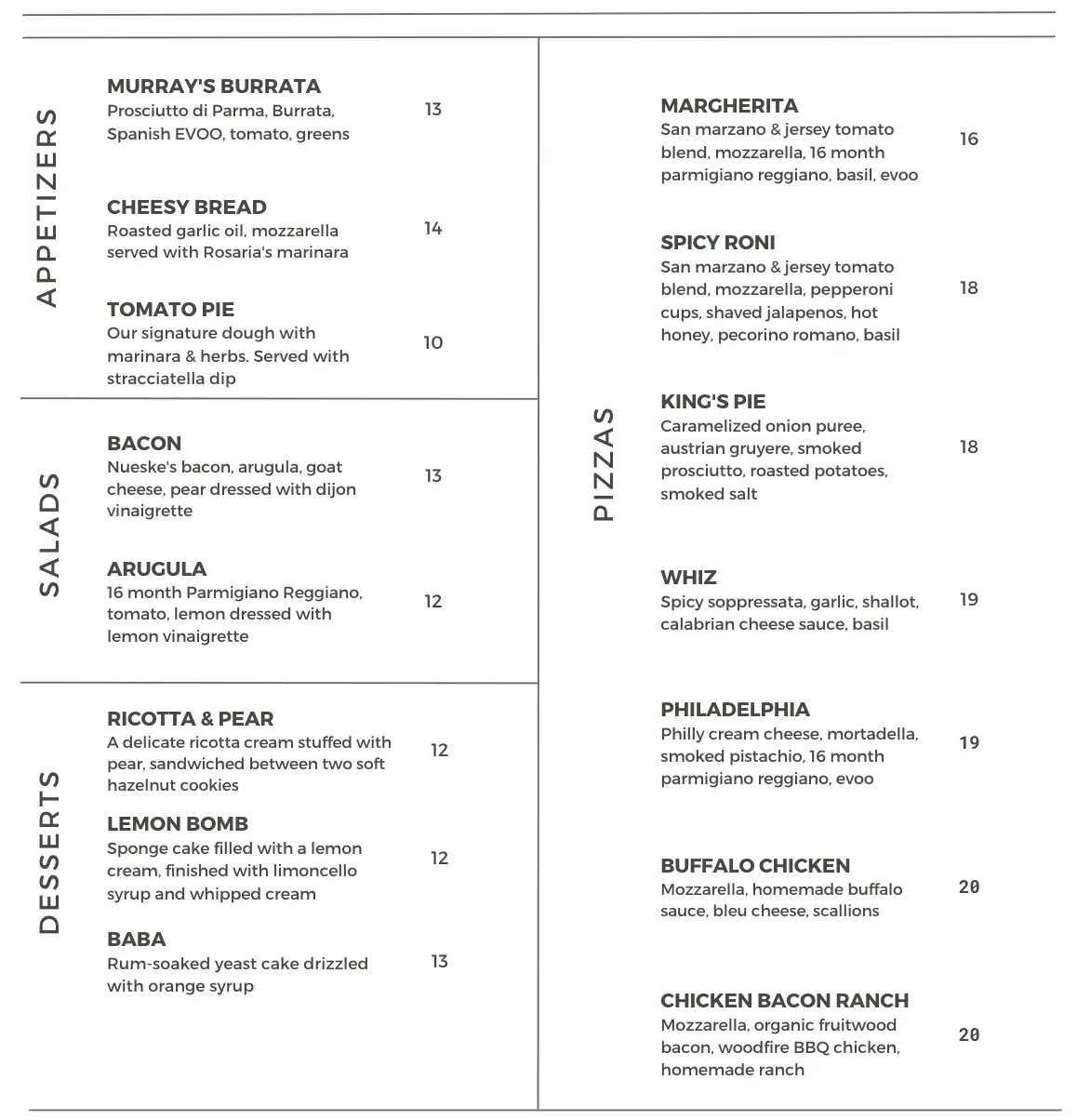 Menu 2