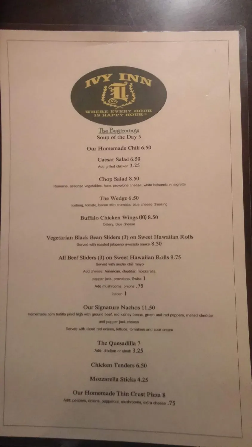 Menu 6